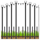 Zoegi 8 Pack 10FT String Light Poles