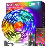 KSIPZE 100ft RGB LED Strip Lights