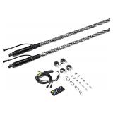 AS IS-2Pc 3ft  LED Spiral Whip Light