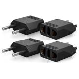 US to Europe Plug Adapter,4 Pack
