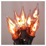 PASUTO C18 Flame String Lights, 10 Bulbs