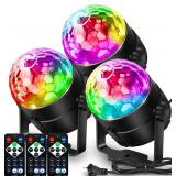 NEQUARE Disco Ball Party Lights 3-Pack