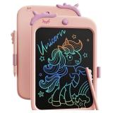 10-Inch LCD Writing Tablet, Pink Unicorn