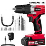 AVID POWER 20V Drill Set, 22 Bits
