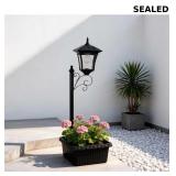 Solar Lamp Post with Planter, 92.5 cm