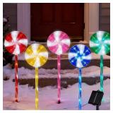 tovotum 6pcs Christmas Candy Cane Lights