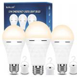 BoRccdit A19 Emergency Light Bulbs 3-Pack