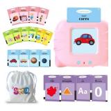 TimingSXD Bilingual Talking Flash Cards, Pink