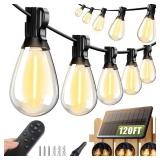 addlon 42FT LED Outdoor String Lights w/ Remote
