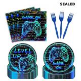 Neon Game On Decorations Tableware