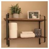 UNHO Floating Wall Shelves, 2-Tier