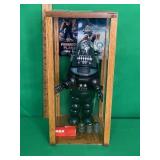 RETRO SCI-FI ROBOT IN DISPLAY CASE
