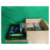 SONY DVD PLAYER & BOX OF DVD'S