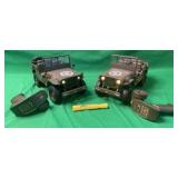 2 MILITARY STYLE RC 'WILLYS JEEPS'