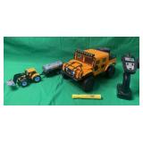 RC HUMMER & TOY TRACTOR TRAILER