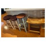 4 ASSORTED BAR STOOLS