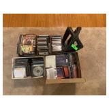 LARGE COLLECTION OF CD'S & CD RACK
