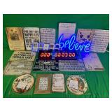 WALL DECOR- NEW METAL SIGNS/LIGHTS