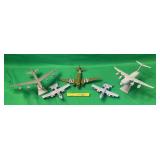 5 PIECE MILITARY AIRCRAFT DISPLAY MODEL COLLECTION