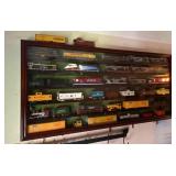 FRAMED MODEL TRAIN DISPLAY CASE