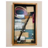 CLARINET/BAND MEMORABILIA SHADOW BOX DISPLAY