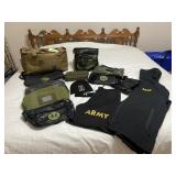 RETIRED ARMY LOT WITH BAG