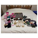 HUE SOCKS ( NIP) , SCARVES, PURSE, KNEE HIGHS, TIG