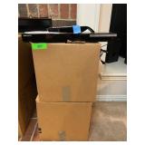 SAMSUNG BLU RAY PLAYER & 2 LARGE BOXES OF ASSORTED