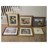 FRAMED FLORAL/LANDSCAPE WALL ART