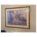 FRAMED WOODLAND PATH LANDSCAPE PRINT