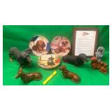 DACHSHUNDS COLLECTION ( PLATES DANBURY MINT)
