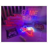GAMING ROOM DECOR/LIGHTED SIGNS