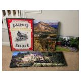 RR & MOUNTAIN SCENIC WALL ART