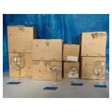 16 PC SASAKI PLATINUM RIM STEMWARE