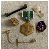 MILITARY THEMED INSIGNIA/PIN LOT