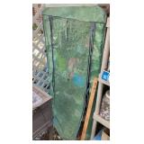 MESH COVERED PLANTERS RACK & CONTENTS