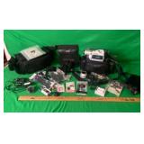 SONY VIDEO RECORDER  ASSORTED CAMERA ACCESSORIES,