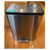 EKO STAINLESS TRASH/RECYCLE  BIN
