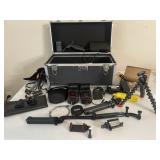NEEWER SPEED LIGHT FLASHLIGHTS, EQUIPMENT CASE & A