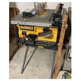 DEWALT DW745 JOBSITE TABLE SAW WITH STAND