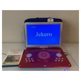 JEKERO PORTABLE DVD PLAYER W/ CARRY CASE