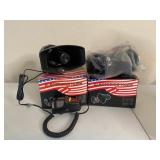 ELECTRONIC HORN / PA SPEAKER SYSTEM LOT (2)