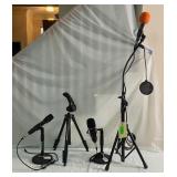 HEIL MIC,MANFROTTO TRIPOD, & RECORDING EQUIPMENT