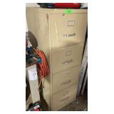 4-DRAWER FILE CABINET W/ CONTENTS