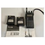 ICOM IC-W32A DUAL BAND FM HANDHELD HAM RADIO