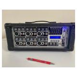 PYLE PMX602M 6-CHANNEL POWERED AUDIO MIXER W/ USB