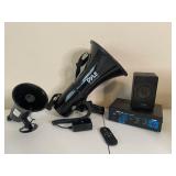 PYLE PA SYSTEM W/MEGAPHONE, AMP & SPEAKERS