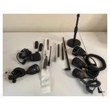 HAM RADIO MICROPHONE & ANTENNA ACCESSORY LOT