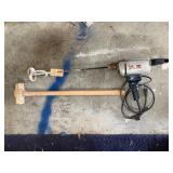 CRAFTSMAN POWER MIXER & SLEDGE HAMMER LOT
