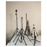 CAMERA TRIPODS, LIGHT STANDS & MONOPOD LOT